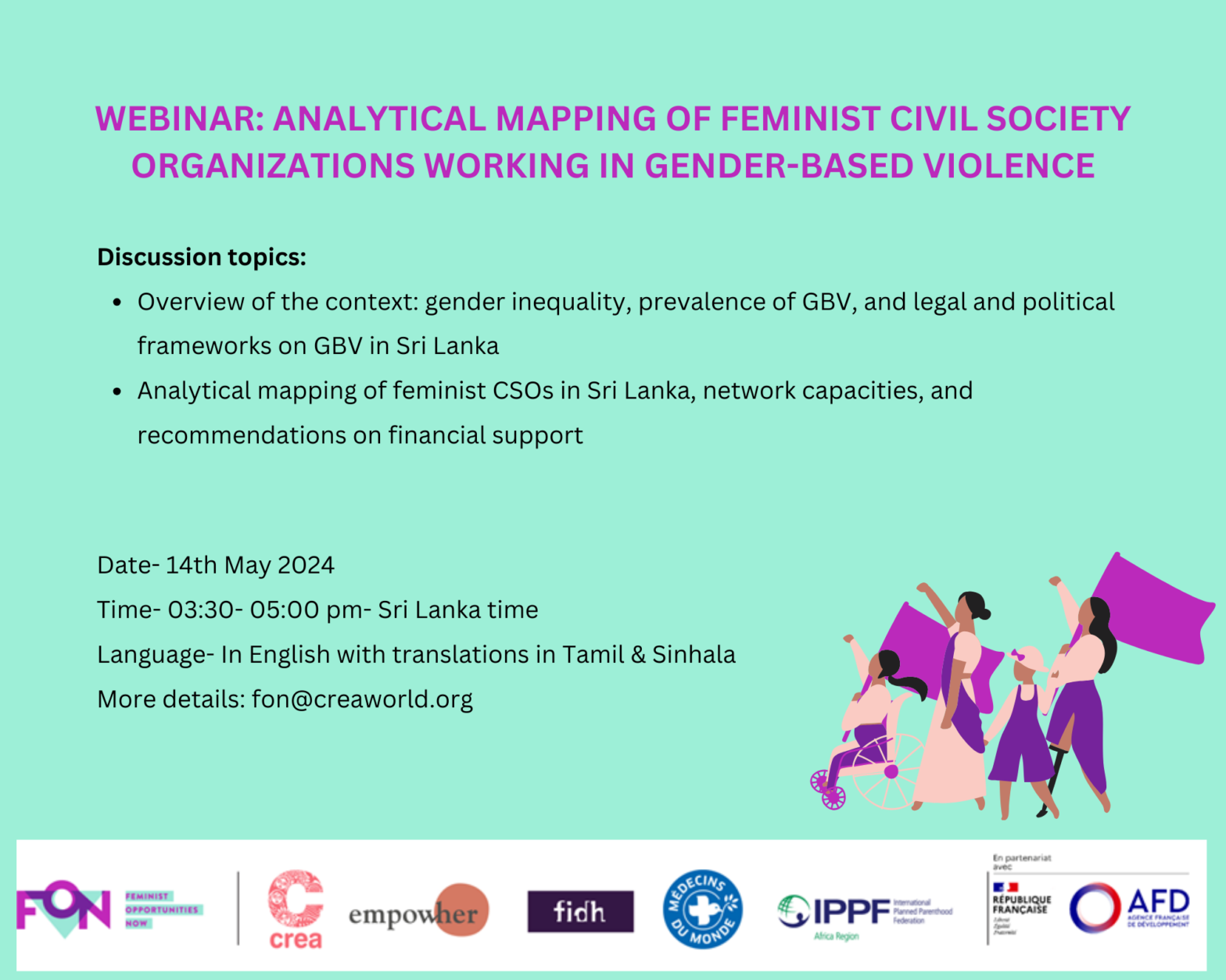 Feminist Opportunities Now (FON) - Call to amplify Civil Society ...